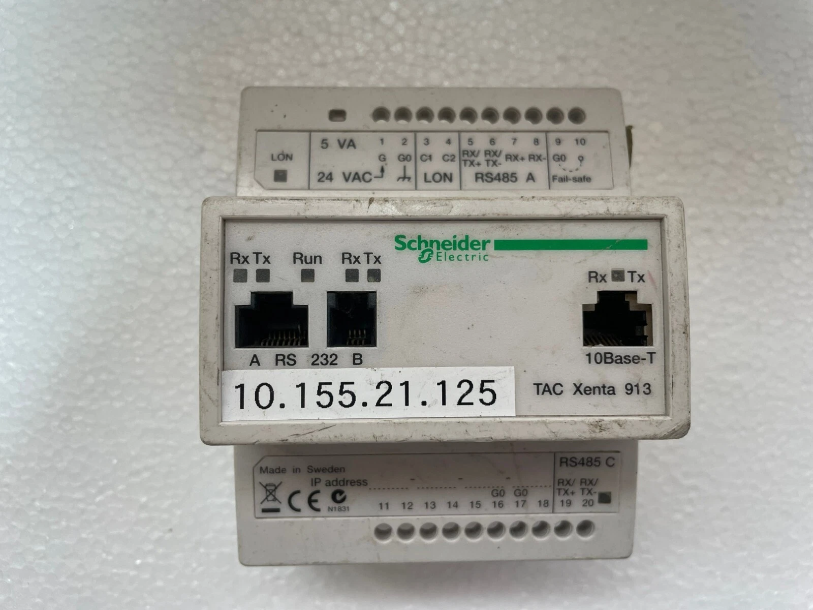Schneider Electric TAC Xenta 913 LonWorks Gateway